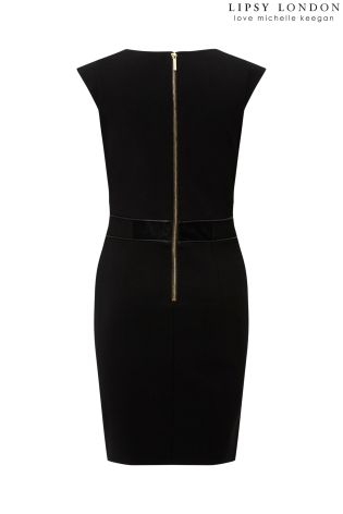 Lipsy Love Michelle Keegan Button Detail Textured Bodycon Dress